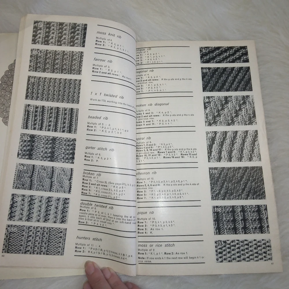 BOOK Knitting Dictionary 800 Stitches Patterns